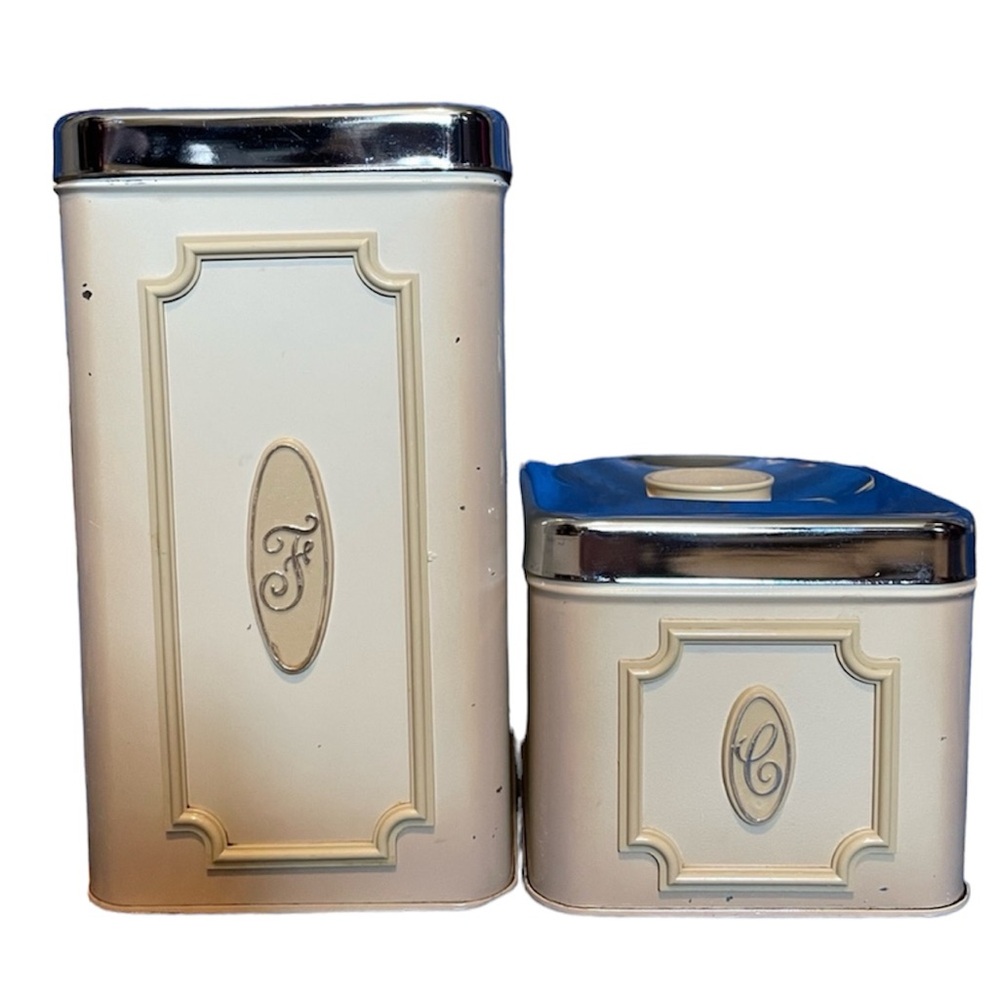 Ekco vintage 60s MCM kitchen canisters